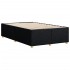 Estructura de cama sin colchón tela negro 120x190