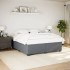 Estructura de cama sin colchón terciopelo gris oscuro