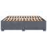 Estructura de cama sin colchón terciopelo gris oscuro