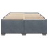 Estructura de cama sin colchón terciopelo gris oscuro