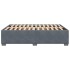 Estructura de cama sin colchón terciopelo gris oscuro