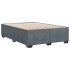 Estructura de cama sin colchón terciopelo gris oscuro
