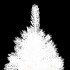Árbol artificial de Navidad con hojas realistas blanco 210
