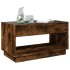 Mesa de centro con Infinity LED roble ahumado 90x50x50