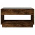 Mesa de centro con Infinity LED roble ahumado 90x50x50