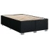 Cama box spring con colchón tela negro 120x200