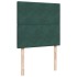 Cama box spring con colchón terciopelo verde oscuro 90x190