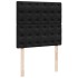 Cama box spring con colchón terciopelo negro 80x200