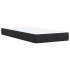 Cama box spring con colchón terciopelo negro 80x200