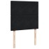Cama box spring con colchón terciopelo negro 90x200