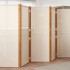 Biombo divisor de 5 paneles blanco crema 350x180