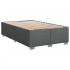 Cama box spring con colchón tela gris oscuro 120x200