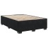Cama box spring con colchón terciopelo negro 140x200
