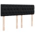 Cama box spring con colchón terciopelo negro 140x200