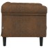 Sillón de cuero sintético de ante