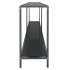 Mesa consola vidrio templado negro 160x35x75,5