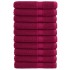 Toallas de sauna SOLUND 10 unidades burdeos 80x200 cm 600