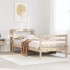 Estructura de cama sin colchón madera maciza de pino 100x200