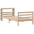 Estructura de cama sin colchón madera maciza de pino 100x200