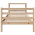 Estructura de cama sin colchón madera maciza de pino 100x200
