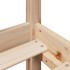 Estructura de cama sin colchón madera maciza de pino 100x200