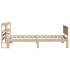 Estructura de cama con cabecero madera maciza pino 100x200