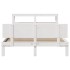 Estructura de cama con cabecero madera de pino blanco