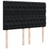 Cama box spring con colchón terciopelo negro 140x190