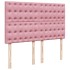 Cama box spring con colchón terciopelo rosa 140x190