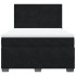 Cama box spring con colchón terciopelo negro 140x190