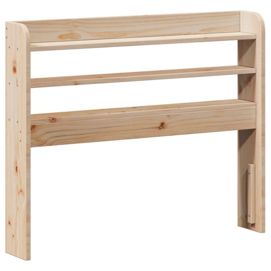 Estructura de cama sin colchón madera maciza pino 75x190