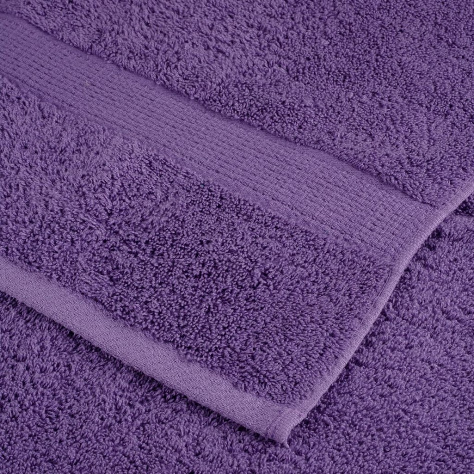 Toallas premium SOLUND 10 unidades morado 100x200 cm 600
