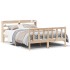 Estructura de cama sin colchón madera maciza de pino 140x190