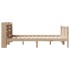 Estructura de cama sin colchón madera maciza de pino 140x190