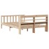 Estructura de cama sin colchón madera maciza de pino 140x190