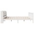 Cama sin colchón madera maciza de pino blanca 180x200