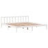 Cama sin colchón madera maciza de pino blanca 180x200