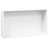 Hornacina ducha acero inoxidable blanco mate 62x32x9