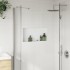 Hornacina ducha acero inoxidable blanco mate 62x32x9
