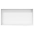 Hornacina ducha acero inoxidable blanco mate 62x32x9
