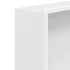 Hornacina ducha acero inoxidable blanco mate 62x32x9