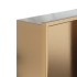 Hornacina ducha acero inoxidable dorado cepillado 32x62x9