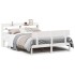 Estructura de cama sin colchón madera de pino blanca 140x200