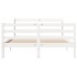 Estructura de cama con cabecero madera de pino blanco