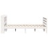 Estructura de cama con cabecero madera de pino blanco