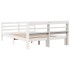 Estructura de cama con cabecero madera de pino blanco