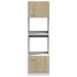 Armario de microondas contrachapada color roble 60x57x207