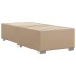 Estructura cama sin colchón cuero sintético capuchino 80x200