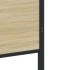 Estructura de cama sin colchón metal roble Sonoma 140x200