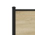 Estructura de cama sin colchón metal roble Sonoma 140x200